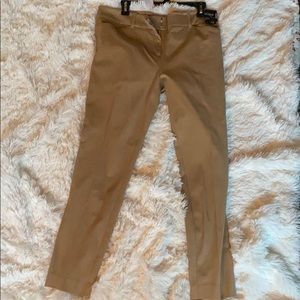 Tan khaki slim fit trousers